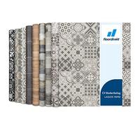 CV Cushioned Vinyl Flooring PVC Tile Effect, Structured Vinyl Flooring, Tile Optic Flooring for Kitchen, Bathroom, Home or Commercial (100 x 200 cm, Plaza | Lagos 909D)