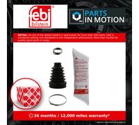 CV Joint Boot fits AUDI TT 8N3, 8N9 1.8 Front Inner 98 to 06 Manual Transmission