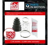 CV Joint Boot fits SKODA FABIA 99 to 14 C.V. Driveshaft Gaiter Febi Quality New