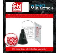 FEBI BILSTEIN Bellow, driveshaft 06175 with clamps Front Axle, Rear Axle 130 Rubber VOLKSWAGEN: Transporter 5, AUDI: A4 B8 Avant