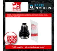 CV Joint Boot Front Inner, Left 175238 Febi C.V. Driveshaft Gaiter 1603298 New