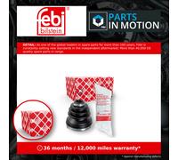 CV Joint Boot Front Inner, Left 176749 Febi C.V. Driveshaft Gaiter 044370D220