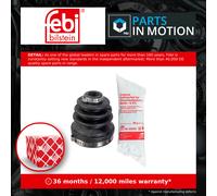 CV Joint Boot Front Inner, Left 179763 Febi C.V. Driveshaft Gaiter 1142817 New