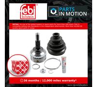 CV Joint fits RENAULT KANGOO FC, KC 1.6 Front Left Outer 1999 on C.V. Driveshaft