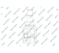 CV Joint Kit for Toyota IQ 09-15 4342074020