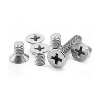 CVAADV 10PCS/lot Cross Phillips Flat Countersunk Head Screw Bolt M3 .5 M4 M5 M6 M8 M10 304 Stainless Steel GB819(8mm X10pcs,M10)