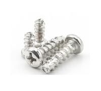 CVAADV 20-100pcs Cross Round Pan Head Cutting Tail Self Tapping Screw M1.7 M2 M3 M4 M5 Stainless Steel Phillips Wood(8mm,M5 20pcs)