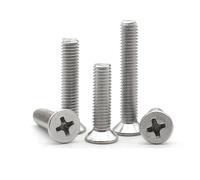 CVAADV 20-200pcs M1 .2 .4 .6 .7 M2 .5 M3 M4 M5 304 Stainless Steel Cross Phillips Flat Countersunk Head Screw Bolt(20mm,M2.0 (50pcs))
