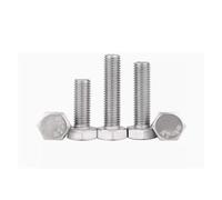 CVAADV 2pcs-20pcs External Hex Hexagon Head Screws M1.6 M2 .5 M3 M4 M5 M6 M8 M10 M12 304 Stainless Steel Bolt(16mm,M2.5 20PCS)