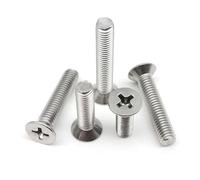 CVAADV 5/10/50pcs M1 .2 .4 .6 M2 .5 M3 M4 M5 M6 M8 A2 304 Stainless Steel Cross Phillips Flat Countersunk Head Screw Bolt(30mm,M5 10pcs)