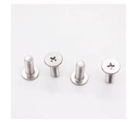 CVAADV M1.4 .6 M2 .5 M3 M4 M5 M6 M8 A2-70 304 Stainless Steel Cross Phillips Ultra Thin Super Low Flat Wafer Head Bolt Screw(30mm,M2.5 50pcs)