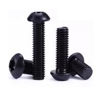 CVAADV M3 M4 M5 M6 M8 Black Torx Button Head Screw 10.9 Steel Six Lobe Pan Round Bolt Length 4mm ~ 40mm(M4x8 20pcs)