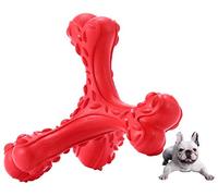 CVALIN Dog Chew Toys for Aggressive Chewers Large Breed,Indestructible Bones Toy，Durable Cleaning Toothbrush Natural Rubber Dog Toys