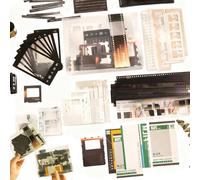 CVASNF 94 Pcs Scrapbooking Kit, Vintage Scrapbook Supplies Film Scrapbook Paper for Journaling Supplies Movie Theme Stickers for Journals DIY Art Crafts Collage Album