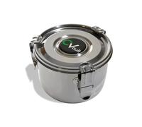 CVAULT Large 2 oz Storage Container | Smell-Proof, Air Tight & Light Resistant | Food Grade Stainless Steel | Includes 62% RH 8-gram Pack