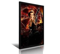 CVBGGG Movie Resident Evil Poster53 Retro Framed Decorative Painting And Art Picture Print Modern Family Bedroom Decor16x24inch(40x60cm)