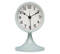 CvbGNJm Mantel Clock, Retro Round Silent Alarm Non-Ticking, Desktop Table Small Decorative Clocks for Your Bedroom Shelf or Office(Blue)