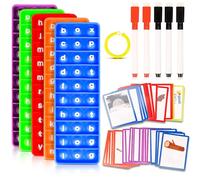 CVC Phonics Word Game for Kids - Spelling & Blending Toy with Pop Fidget Boards - Educational Learning Resource for Ages 4-6, SEN, Speech Therapy Support