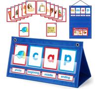 CVC Word Builder, Learning Activities Words Games Flash Cards Kit For Kids Kindergarten Reading and Spelling