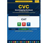 CVC Word Mapping Workbook: Science of Reading Phonics Practice for Beginning Readers | Kindergarten Reading Ages 4-6
