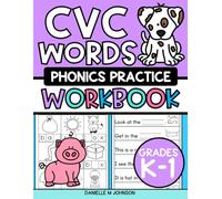 CVC Words Phonics Workbook: Short Vowel Practice, Kindergarten, First Grade, Homeschool, Phonics Activities, Reading