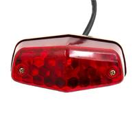 CVCMGDGNEA Tail Light 12V For Cafe Racer Motorcycle Tail Light Brake Rear Lamp For Lucas Replica 525 For Triumph BSA Taillight For Chopper Stop Lights Brake Bright Lamp(Red)