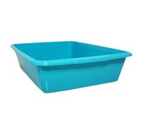 CVDIRECT Cat Litter Tray - Assorted Colors - Tough Plastic Cat Litter Tray - Easy to Clean - Pet Hygiene Essentials - Pack of 2 (Aqua, Medium/40cm)