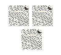 CVDIRECT Photo Album - 200 Pocket 6x4 with Memo Section - Dot Pattern Photo Frame Cover for Keepsake Photo Storage - Pack of 3