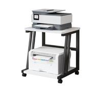 CVdrtyED Desktop Printer Stand Floor-standing Portable Multi-layer Printer Stand For Desktop File Storage For Fax Machine(White)