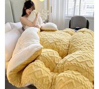 CVERTHAF Luxurious wool winter blanket • Thick, double-sided velvet blanket for extra warmth • Soft, heavy lambskin cover • Ideal for cozy warmth at home during the cold season