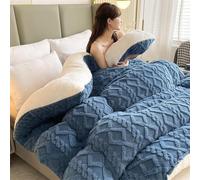 CVERTHAF Warm and thick winter wool blanket • Double-sided plush velvet blanket for the bed • Soft and heavy lambskin blanket • Cozy bedding for cold days