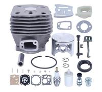 CVFDCCD Fit for H-u-s-q-v-a-r-n-a 288XP 181 281 288 Chainsaw 503506301 Intake Manifold Decompression Valve Choke Rod Chain 54mm Cylinder Piston Kit