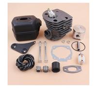 CVFDCCD Fit for H-U-S-Q-V-A-R-N-A 50 51 55 Gas Chainsaw Engine Spare Parts 503168301, 501766605 45mm Cylinder Piston Muffler Bracket Bolt Motor Kit