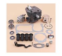 CVFDCCD Fit for H-u-s-q-v-a-r-n-a 55 51 Chainsaw Compression Release Value Plug 46MM Cylinder Piston Carburetor AV Buffer Choke Rod Gaskets Kit