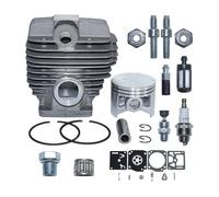 CVFDCCD Fit for S-t-i-h-l MS440 044 MS 440 Chainsaw Bar Stud Nut Decompression Valve 1128 020 1227 Part 50mm Cylinder Piston Carb Repair Kit