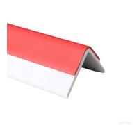 CVFOMBN Red,5×400 cm, Step Edge Protector PVC Rubber Stair Corner Trim Self Adhesive Stair Nose Molding L-Shaped Stair Anti Slip Nosing with Fluted Reducer