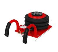 CVFRDD 2/3 Ton Car Jack Double/Triple Bag Air Jack Pneumatic Jack Fast Lifting Height 30 / 40CM Van SUV Car Lift Repair Tool(3 Ton Red)