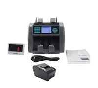 CVFRDD - 2 Cis Money Counter Machine Mix Value Counterfeit Detector For 8-12 Kinds Currencies Sorting And Counting For Peru Pesos Money Counter(Display and printer)
