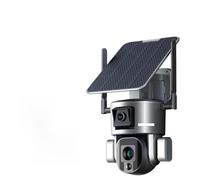 CVFRDD 4K 4G Wireless Solar Camera 8MP Dual Lens 4X 10X Optical Zoom With Solar Panel Humanoid Tracking PTZ Security Cam(4K 4G 6mm No Zoom)