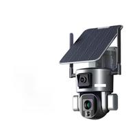 CVFRDD 4K 4G Wireless Solar Camera 8MP Dual Lens 4X 10X Optical Zoom With Solar Panel Humanoid Tracking PTZ Security Cam(4K WiFi 6mm No Zoom)