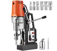 CVFRDD MD50 50mm Magnetic Drill Press Kit 1680W Electric Bench Drilling Machine 2900LBS Magnet Force with HSS Annular Cutter Bits(MD50 7PCS)