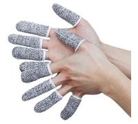 CVFRDD Safety Work Gloves, Cut Resistant Safety Gloves for Kitchen Work Sculpture Picker Matching Fingertips Protector 10pcs