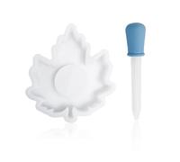 CVFRTT 1 Piece Of Maple Leaf Mold And 1 Piece Of Dropper, Silicone Mold, Casting Mold, Diy Handicraft Accessories, Can Make Aromatherapy, Candles, Ornaments