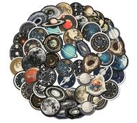 CVFRTT 100 Astronomy-Themed Stickers, Creative Stickers, Waterproof, Decorative for Skateboards, Water Bottles, Notebooks, Luggage