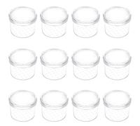 CVFRTT 12 Pieces Of Insect Bottles, Plastic Box With Built-In Magnifying Glass, Insect Observation Box, Observation Instrument Bottle, Scientific Observation Supplies
