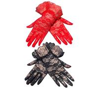 CVFRTT 2 Pairs Of Lace Gloves, Dress Gloves, Ele Gloves, Decorative Gloves For Women, Suitable For Weddings, Dinners, Dances