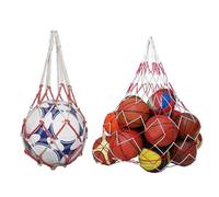 CVFRTT 2 Piece Ball Storage Bags, Woven Rope Mesh Bags, Large Capacity Mesh Bags, Portable Storage Mesh Bags, Ball Storage Tools