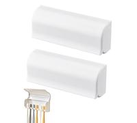 CVFRTT 2 Piece Toothbrush Storage Rack, Wall Mounted Toothbrush Holder, Bathroom Storage Rack, Bathroom Supplies, Dustproof Toothbrush Holder