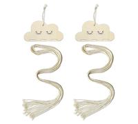 CVFRTT 2 Pieces Of Cloud Hairpin Storage Pendant, Hair Clip Organizer, Hair Tie Organizer, Hair Accessories Storage Rack - Compact (15cm x 1cm) For Females, 2 Pack