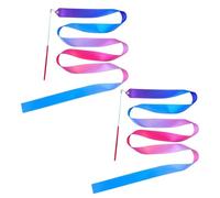 CVFRTT 2 Pieces Of Colorful Gymnastics Ribbons, Creative Children'S Toys, Dance Performance Props, Gymnastics Accessories, Girls' Gymnastics Toys